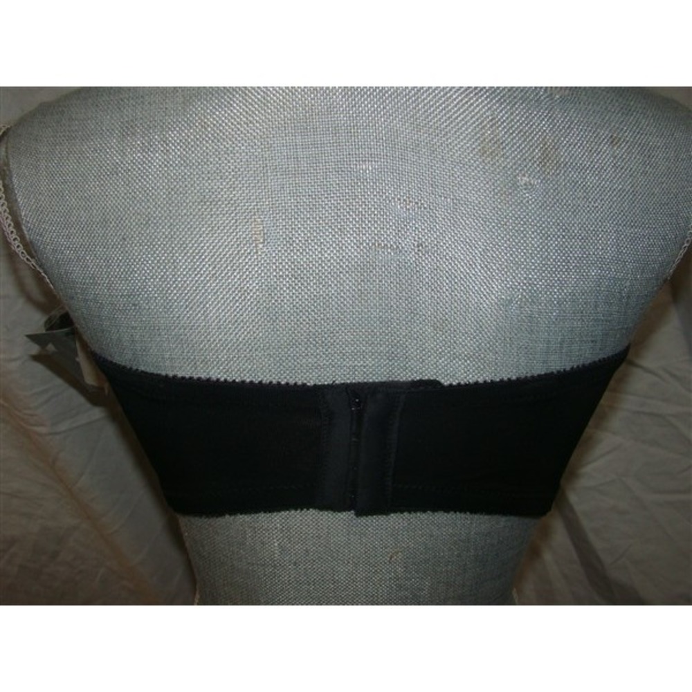 NWOT Carnival 36DD Full Figure Strapless Underwire Bra 123 Black 99731 - Picture 3 of 3